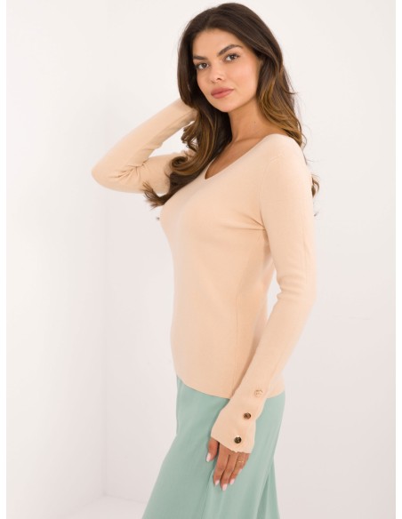 Sweter-AT-SW-2334.91-beżowy