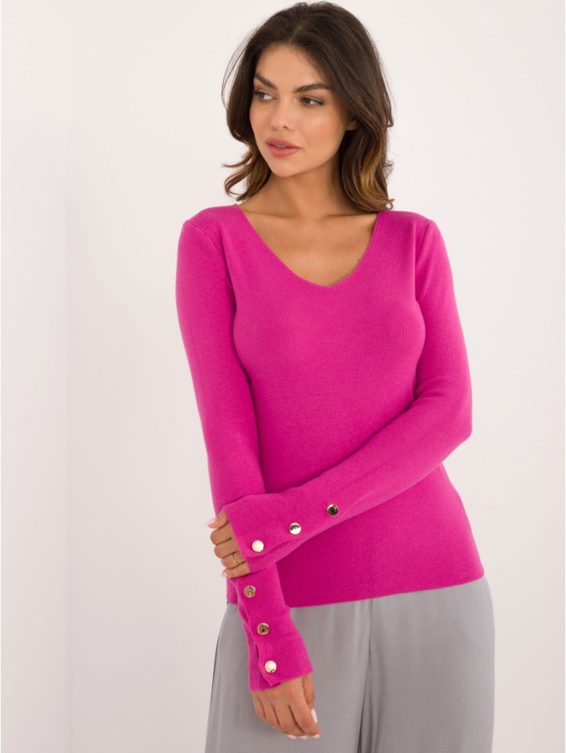 Sweter-AT-SW-2334.49-fuksjowy