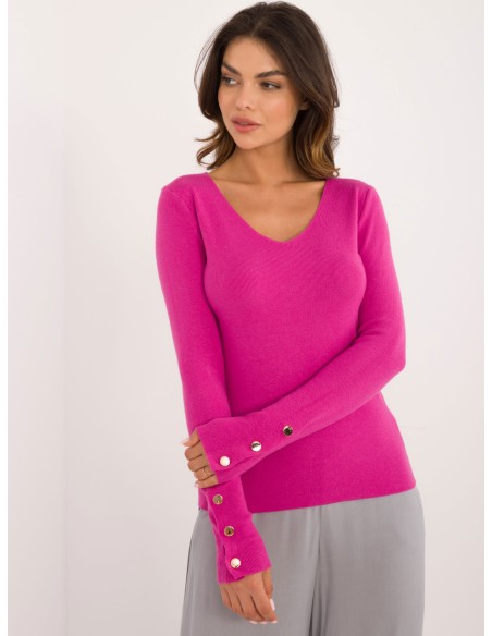 Sweter-AT-SW-2334.49-fuksjowy