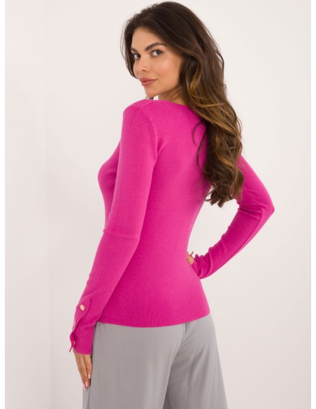 Sweter-AT-SW-2334.49-fuksjowy