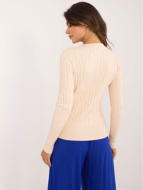 Sweter-AT-SW-2338-2.00-jasny beżowy 2