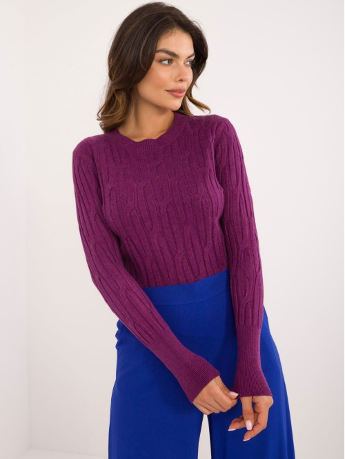 Sweter-AT-SW-2338-2.61-fioletowy