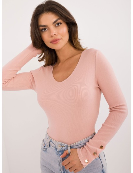 Sweter-AT-SW-2334.49-jasny różowy