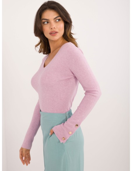 Sweter-AT-SW-2334.49-jasny fioletowy