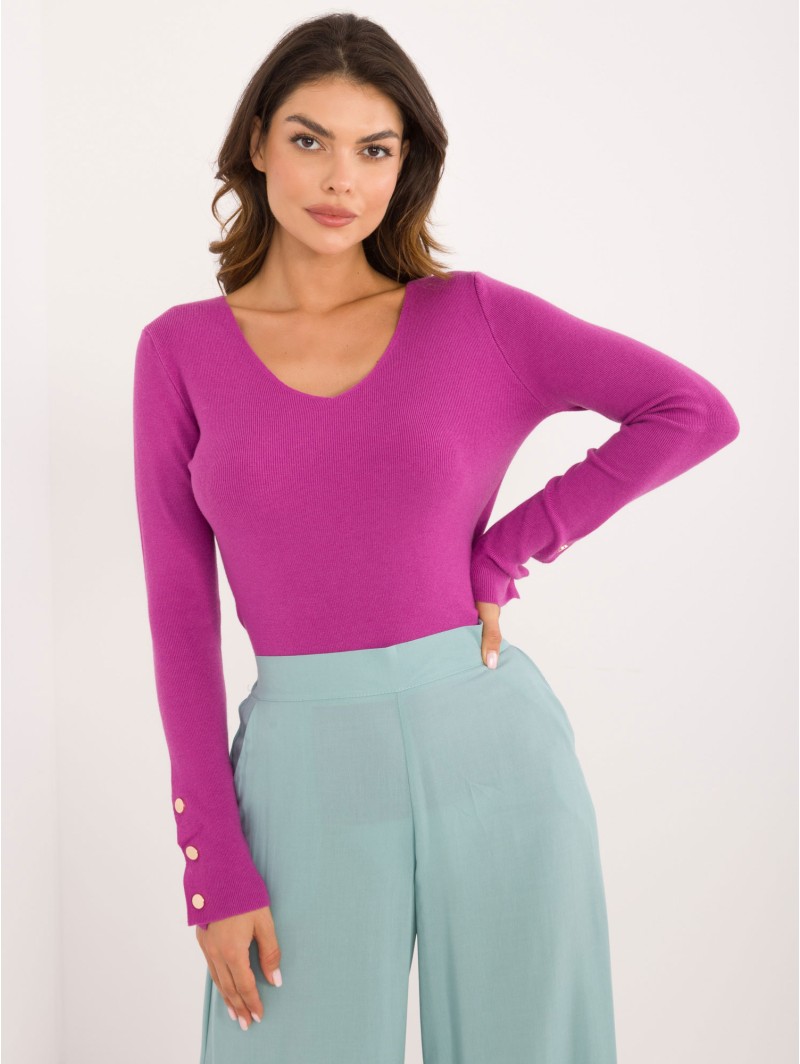 Sweter-AT-SW-2334.49-fioletowy