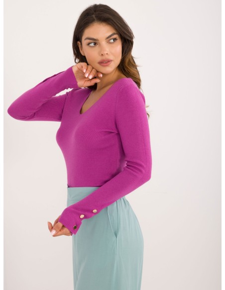 Sweter-AT-SW-2334.49-fioletowy