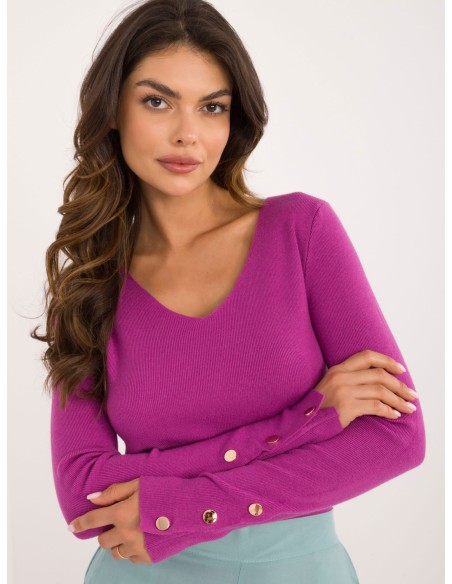 Sweter-AT-SW-2334.49-fioletowy