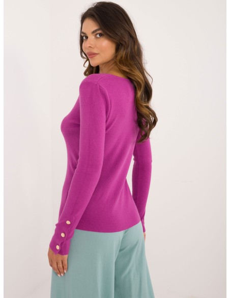 Sweter-AT-SW-2334.49-fioletowy