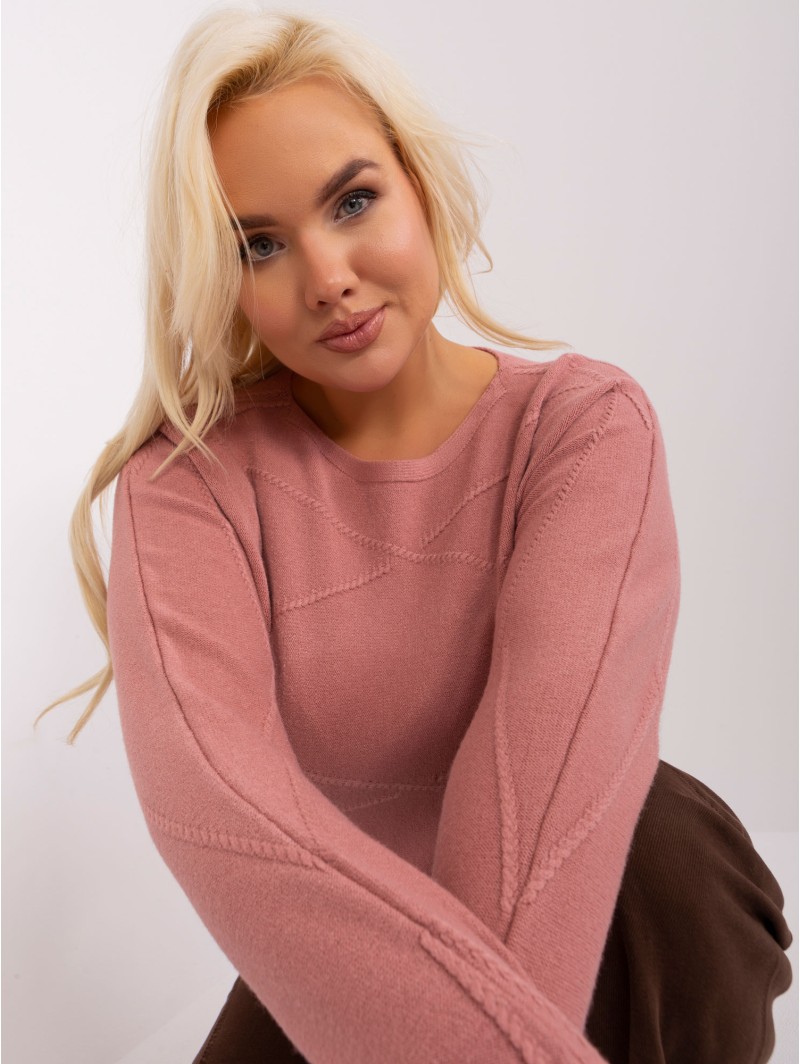 Sweter-PM-SW-PM-3905.13-ciemny różowy