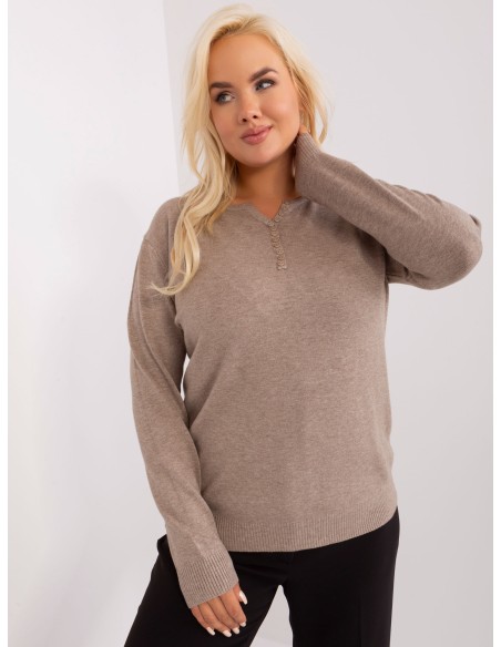 Glotnus viskozės megztinis su sagutėmis