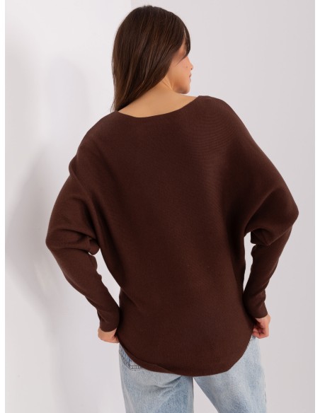 Sweter-PM-SW-PM-3588.00X-ciemny brązowy