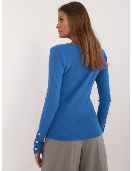 Sweter-AT-SW-2334.91-ciemny niebieski