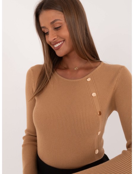 Sweter-AT-SW-2332-2.62-camelowy