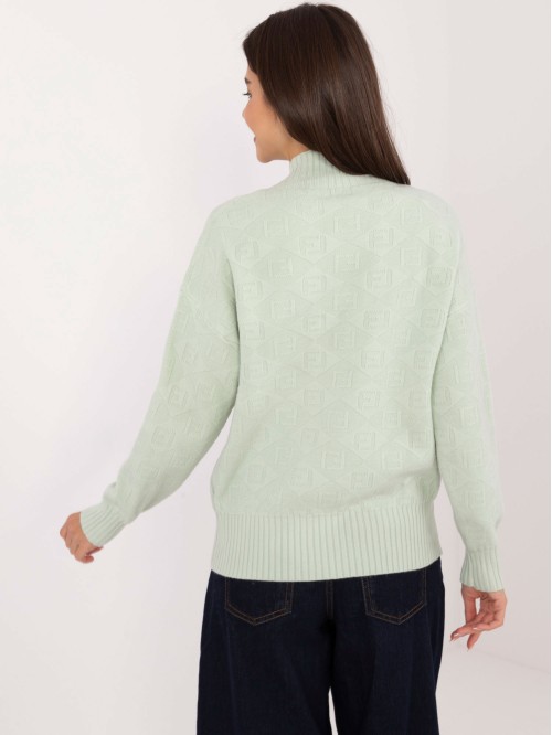 Sweter-AT-SW-2339.54-mietowy 2