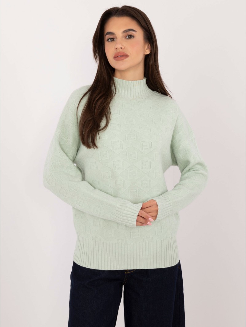 Sweter-AT-SW-2339.54-mietowy