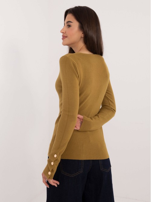 Sweter-AT-SW-2334.91-oliwkowy 2