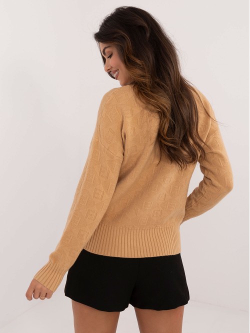 Sweter-AT-SW-2339.54-camelowy 2