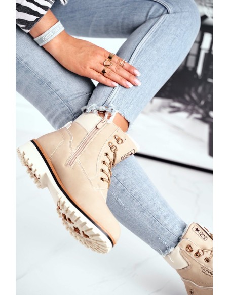 Women's boots timbers warm beige Tiempo