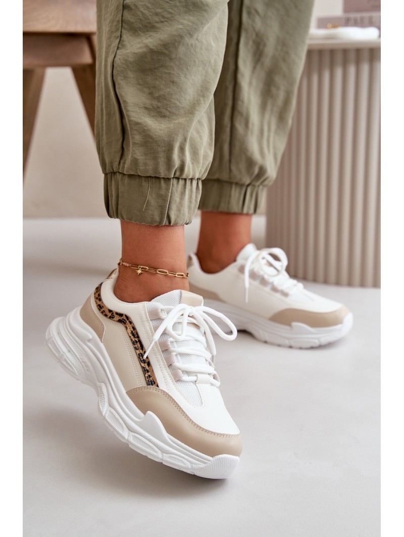 Women's Platform Sports Shoes White Henley