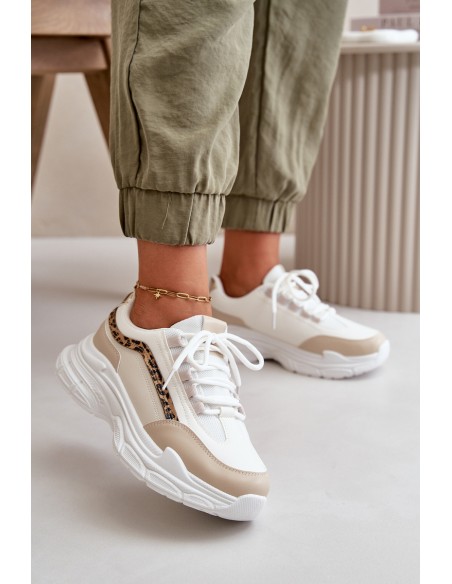 Women's Platform Sports Shoes White Henley