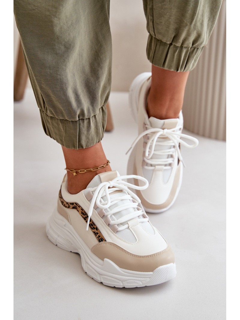 Women's Platform Sports Shoes White Henley