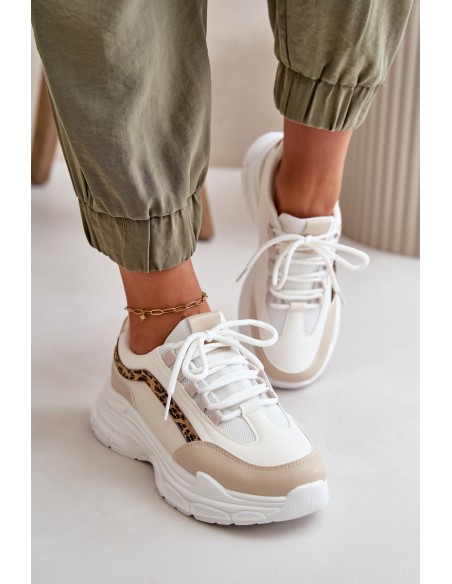 Women's Platform Sports Shoes White Henley