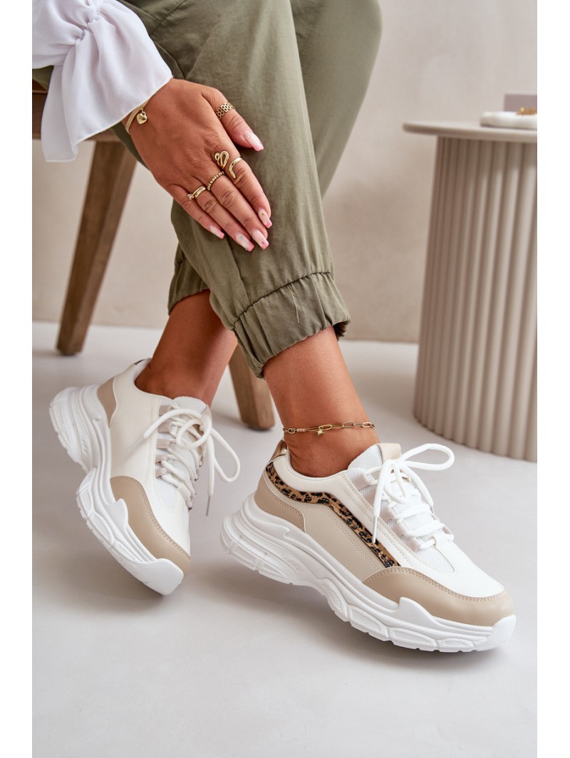 Women's Platform Sports Shoes White Henley