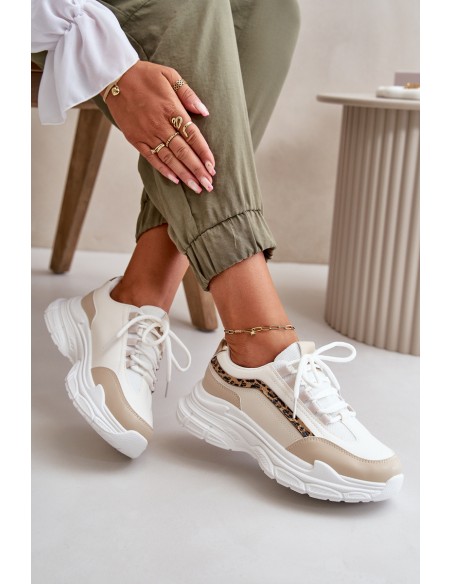 Women's Platform Sports Shoes White Henley