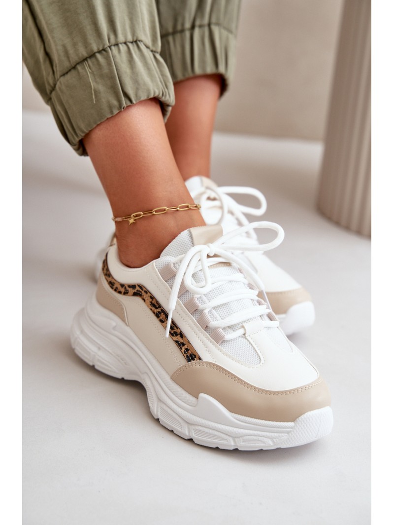 Women's Platform Sports Shoes White Henley