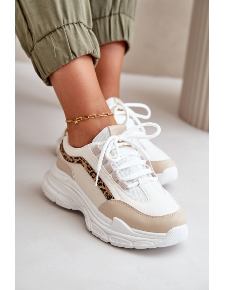 Women's Platform Sports Shoes White Henley