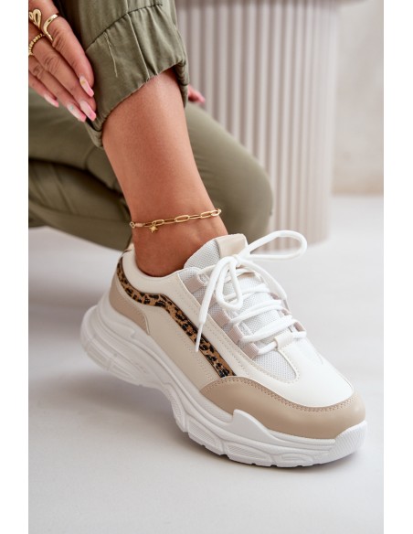 Women's Platform Sports Shoes White Henley
