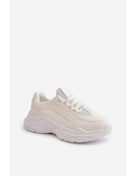 Sneakers Women Sport Shoes Thick Sole White Lerila