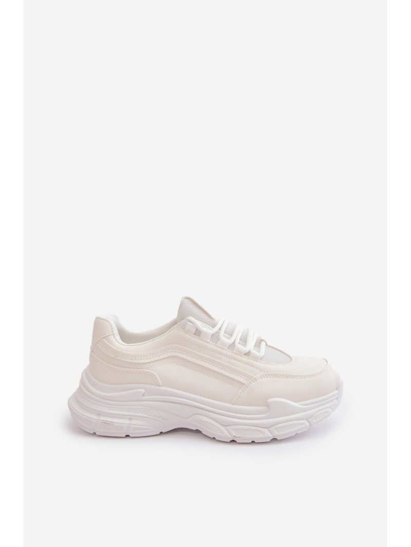 Sneakers Women Sport Shoes Thick Sole White Lerila