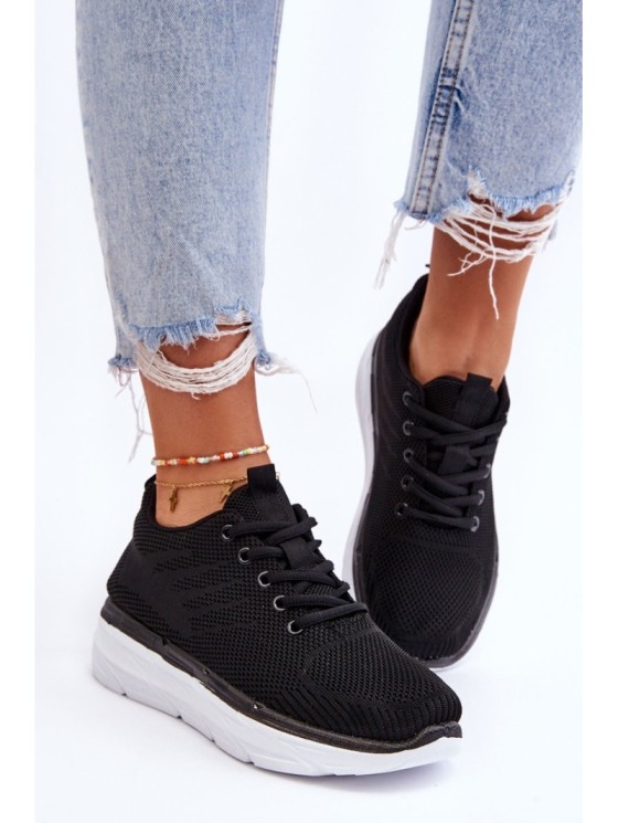 Women's Lace-up Sports Shoes Black Lavarone 2