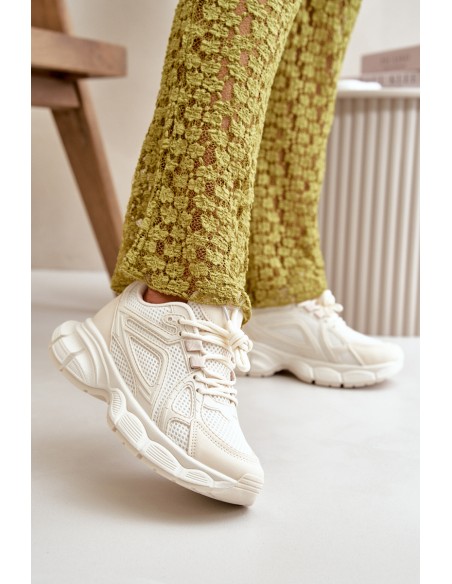 Women's Sports Sneakers Beige Timoci