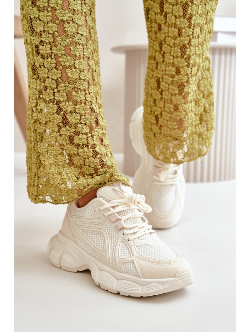 Women's Sports Sneakers Beige Timoci