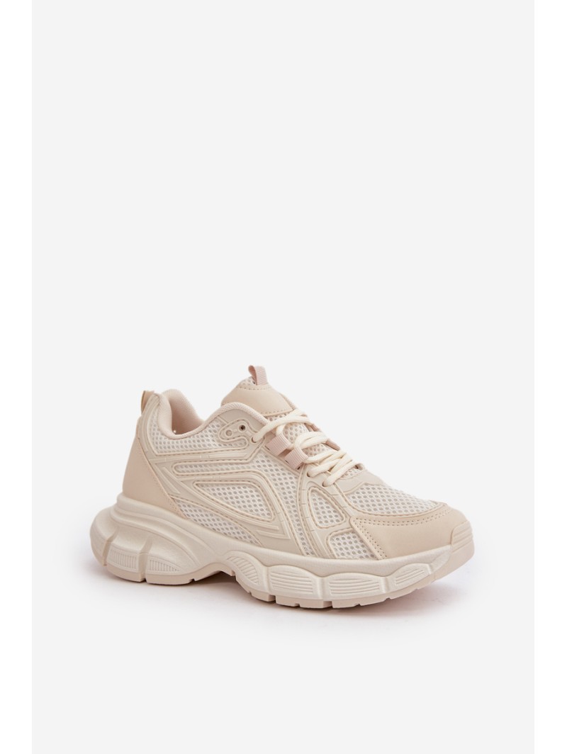 Women's Sports Sneakers Beige Timoci
