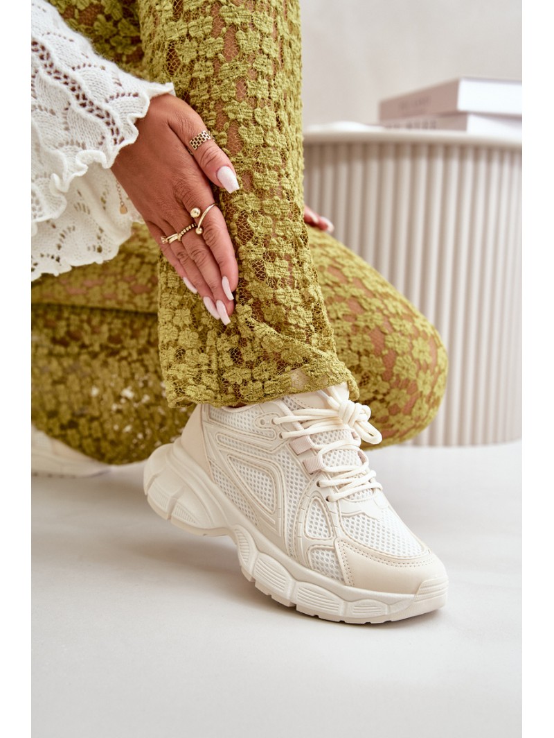 Women's Sports Sneakers Beige Timoci