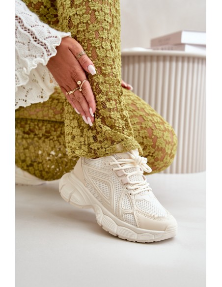 Women's Sports Sneakers Beige Timoci