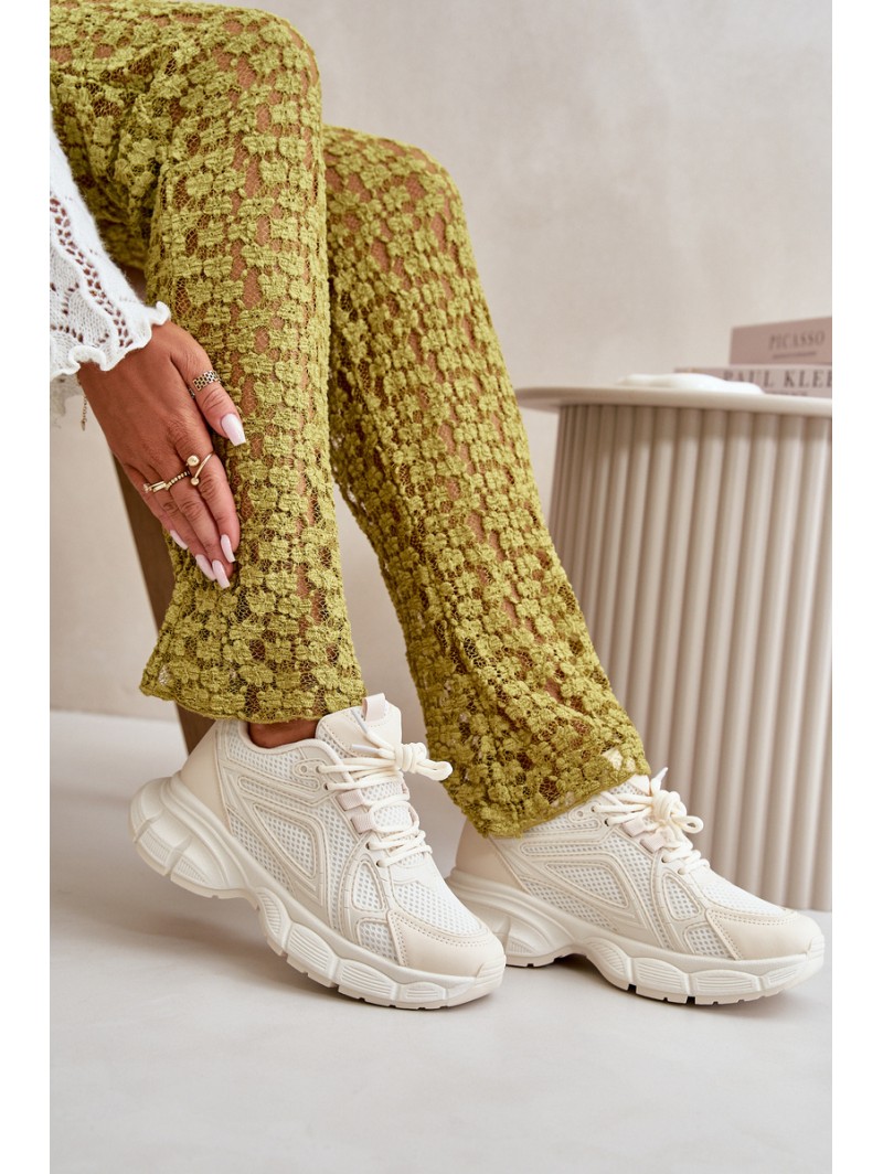 Women's Sports Sneakers Beige Timoci