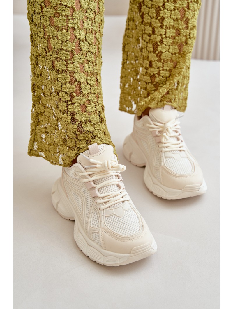 Women's Sports Sneakers Beige Timoci