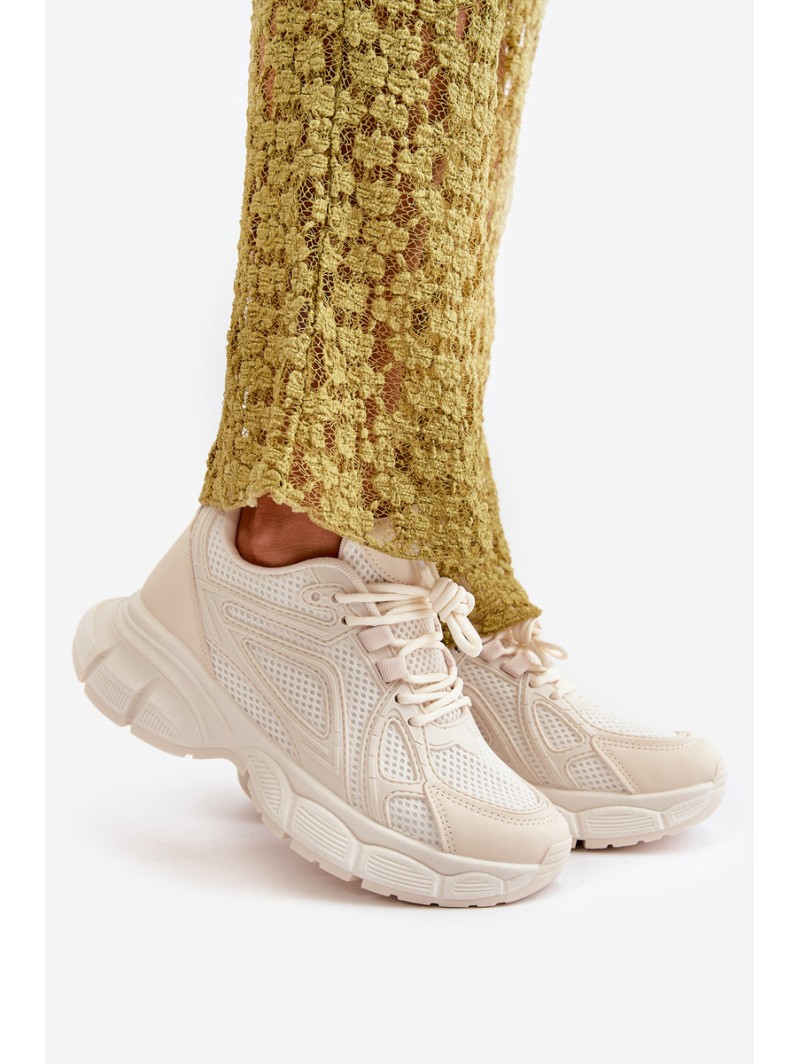 Women's Sports Sneakers Beige Timoci