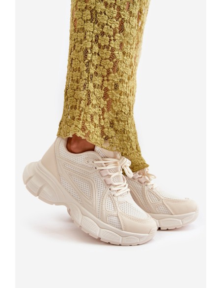Women's Sports Sneakers Beige Timoci