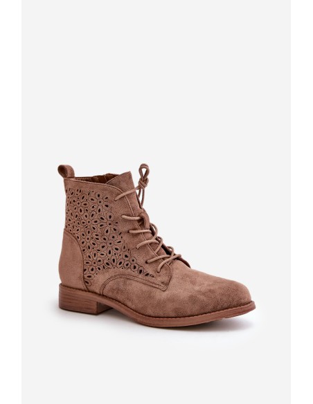 Women's Boots With Pattern Brown S.Barski HY66-136