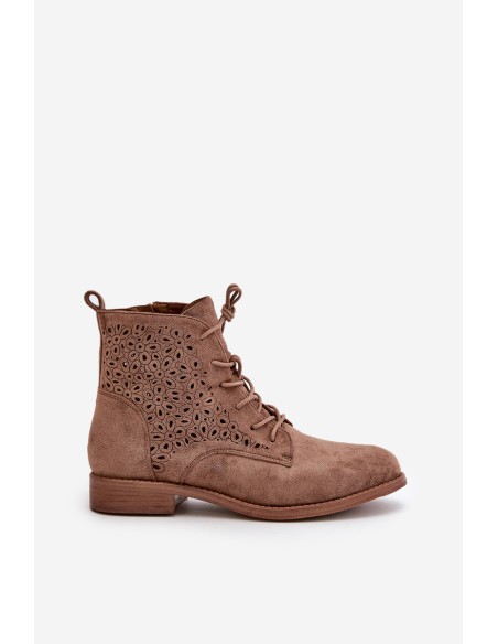 Women's Boots With Pattern Brown S.Barski HY66-136