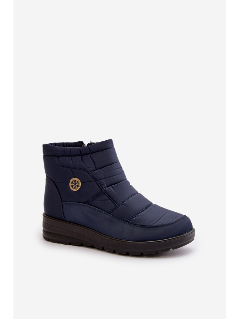 Women's Insulated Snow Boots Navy Helis