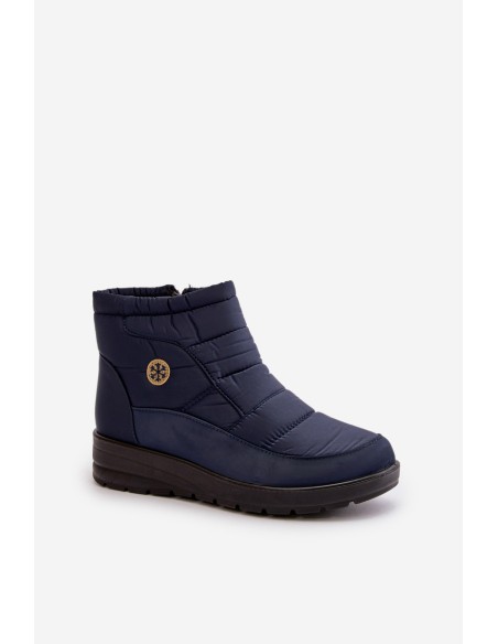 Women's Insulated Snow Boots Navy Helis