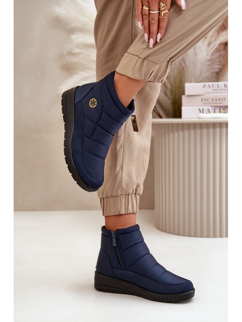 Women's Insulated Snow Boots Navy Helis