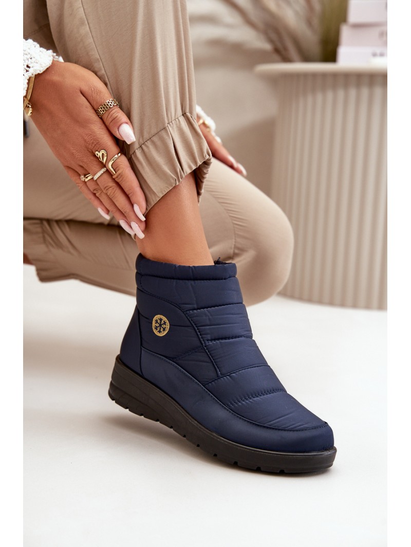 Women's Insulated Snow Boots Navy Helis