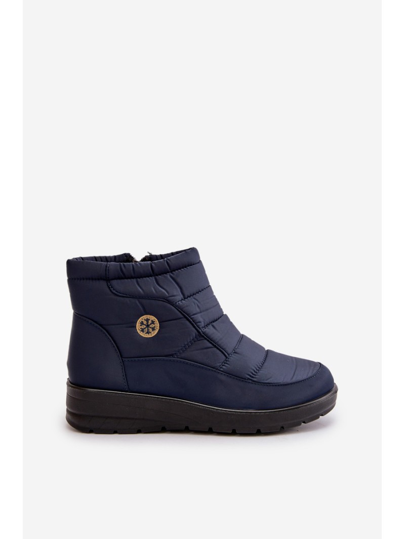 Women's Insulated Snow Boots Navy Helis